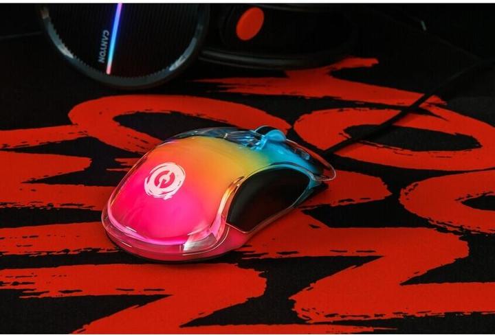 Immagine prodotto Canyon Braver GM-728, mouse da gioco con cristallo ottico, Instant 825, materiale ABS, Huanuo-10-Milioni-Zy (Cablato)
