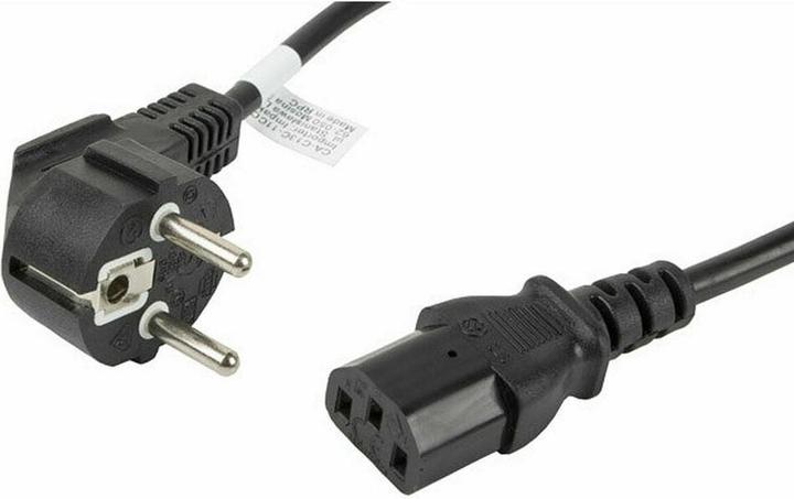 Image du produit Lanberg CA-C13C-11CC-0018-BK Câble d'alimentation Noir 1 8 m C13 Coupleur CEE7/7 (1.80 m)