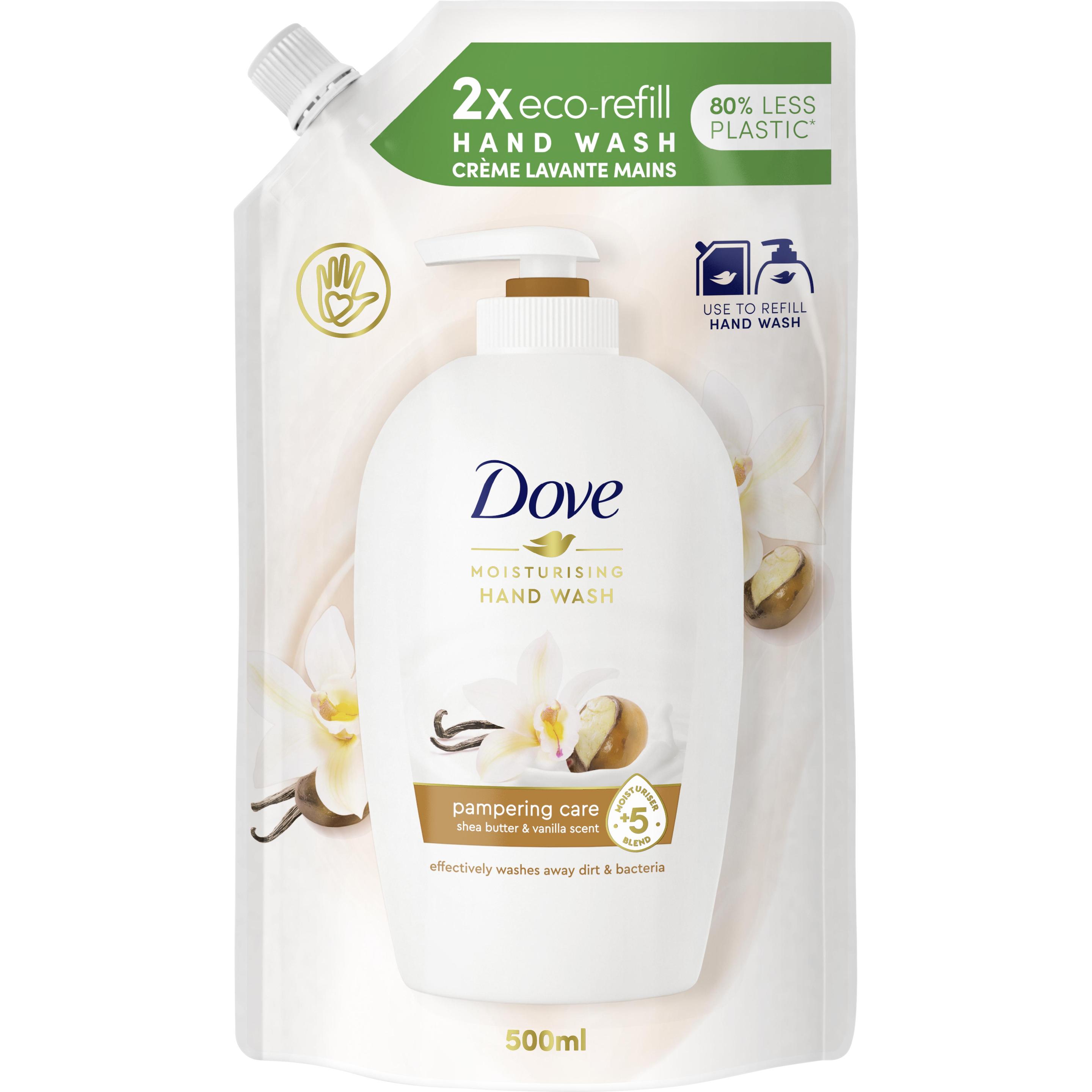 Dove, Handseife, Purely Pamperin (Handseife Nachfüllpackung, Flüssigseife, 500 ml)
