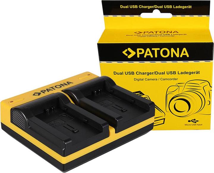 Productafbeelding Patona Dubbele lader voor Canon BP-808 FSxx FS10 FS-10 FS100 FS-100 FS11 FS-11 BP-808 HF incl. (Batterijlader voor camera)