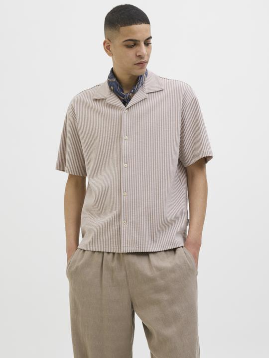 Produktbild Jack & Jones Jorsummer Striped Shirt Ss Ss25 (XXL)