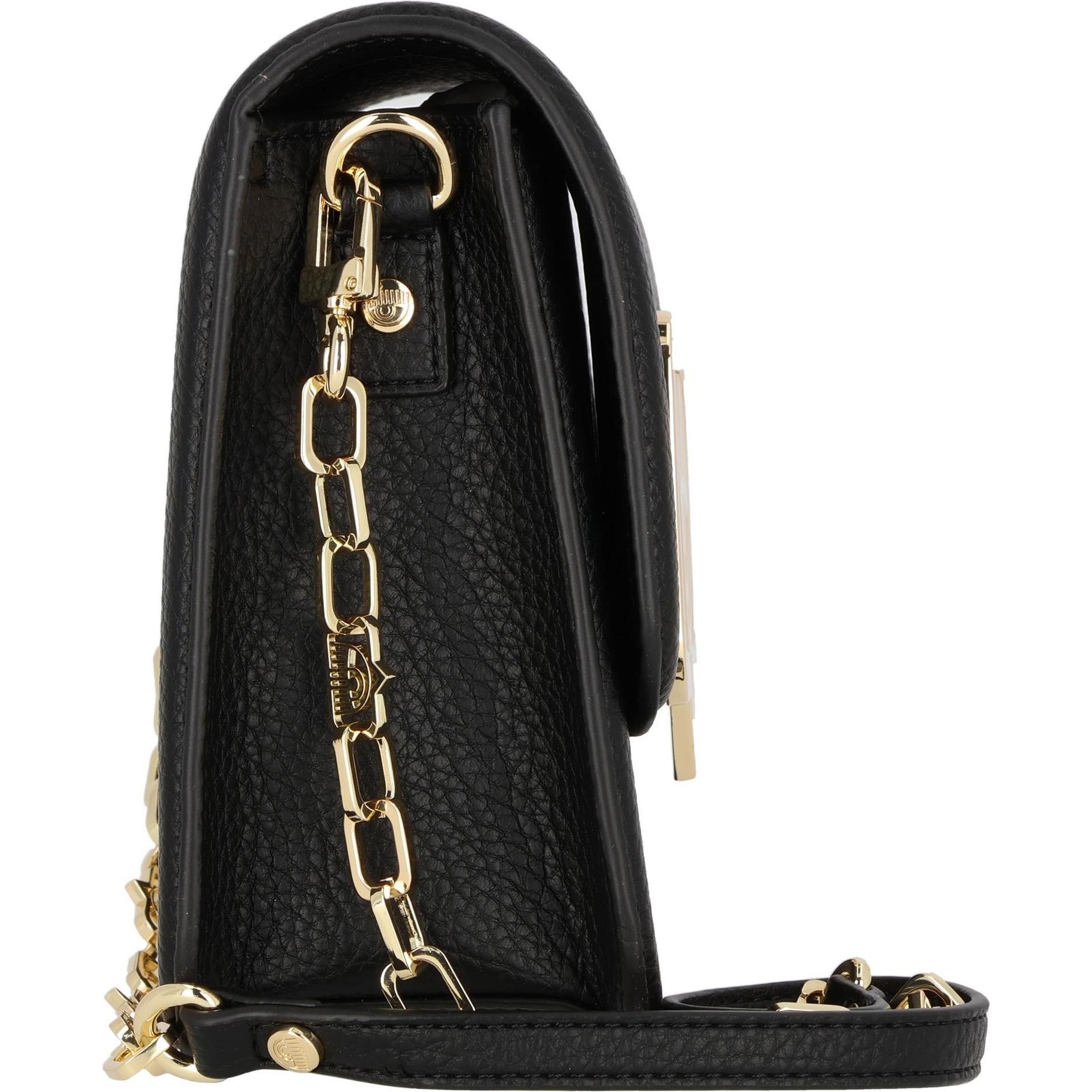 Thumbnail - Chiara Ferragni, Handtasche, Eyelike buckle Umhängetasche 24 cm, Schwarz