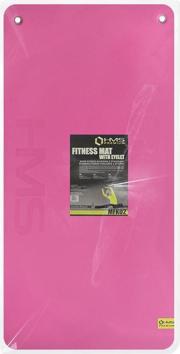 Image du produit HMS Tapis de fitness Club avec trous rose Premium MFK02 (20 mm)