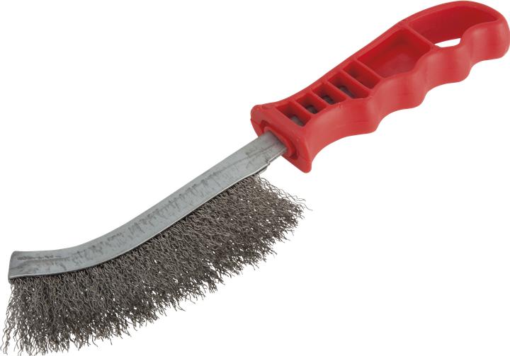Image du produit wolfcraft 1 brosse à main en fil d'acier inoxydable 265mm