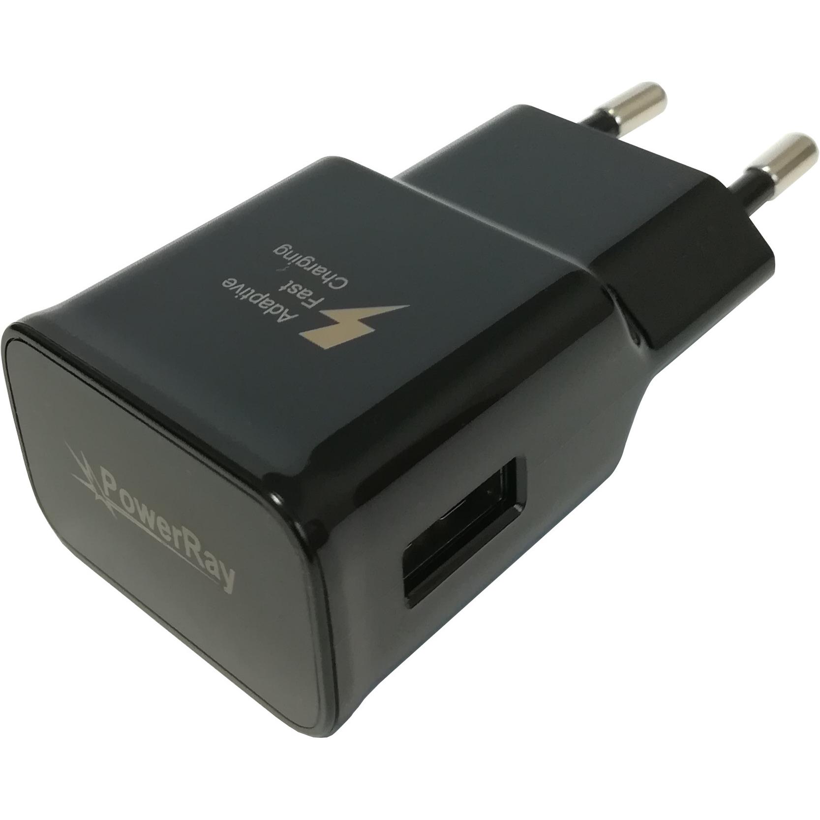 PowerRay PR-TA20EBE, USB Ladegerät, Schwarz