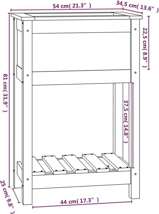 Immagine prodotto vidaXL Pflanzgefäss
