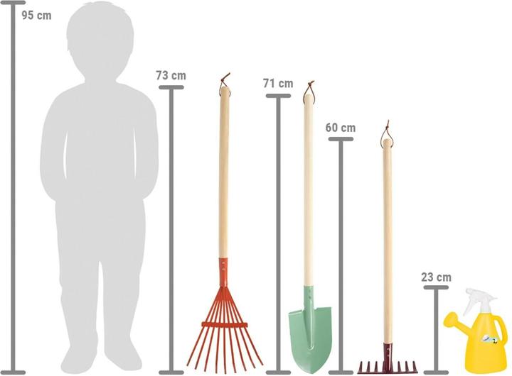 Actual product image small foot Gardening Tools Set with Watering Can "Tiny Garden"