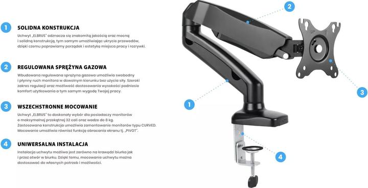 Actual product image Montiss Elbrus MT014 (Table, 32", 8 kg)
