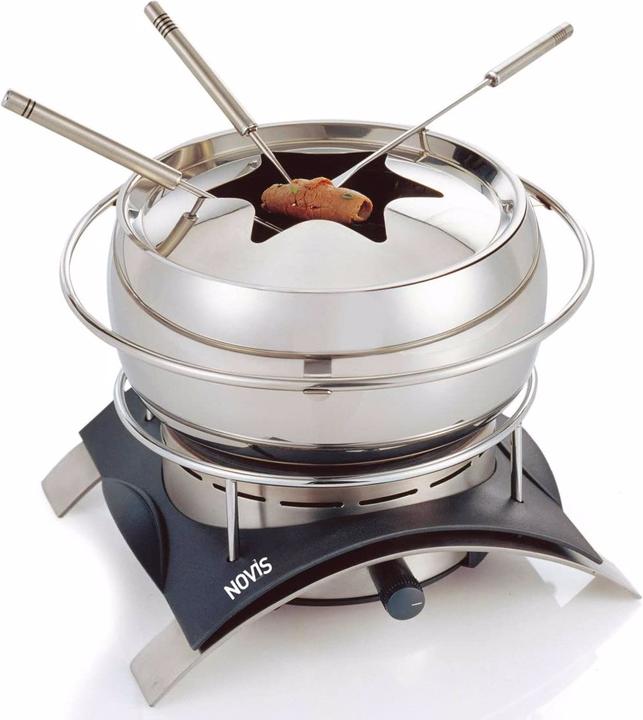 Novis Fondue Set Inox (Käsefondue, Fondue Chinoise, Fondue Bourguignonne)
