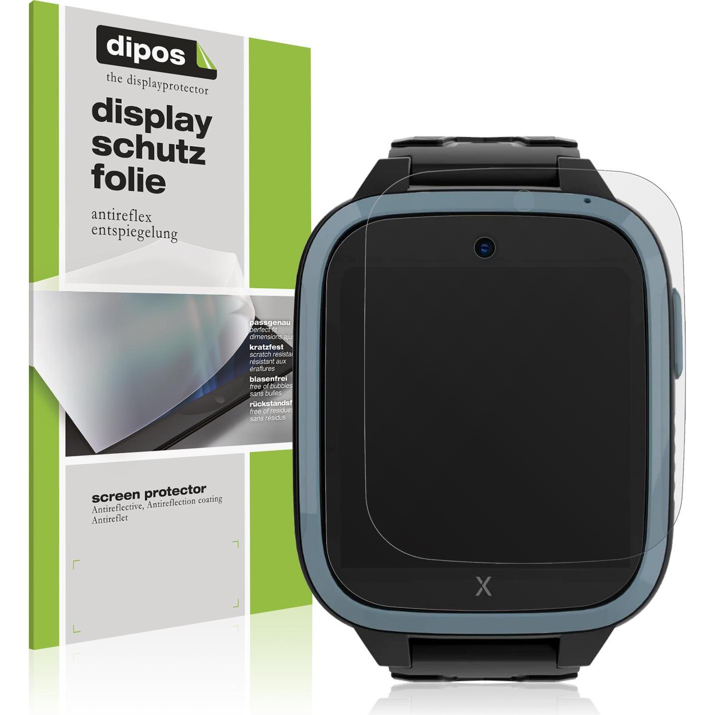 Dipos Displayschutzfolie Antireflex, Smartwatch Schutzfolie, Transparent