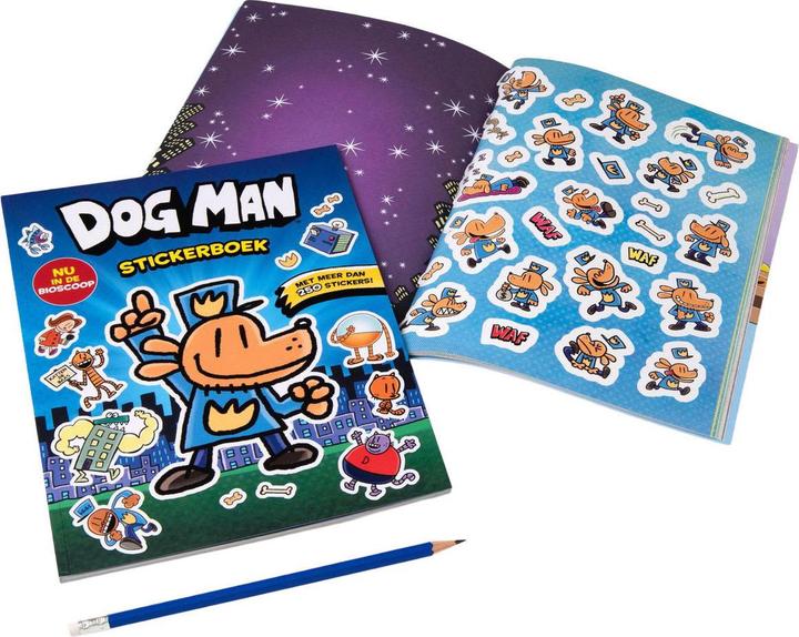 Produktbild Dog Man Stickerbuch