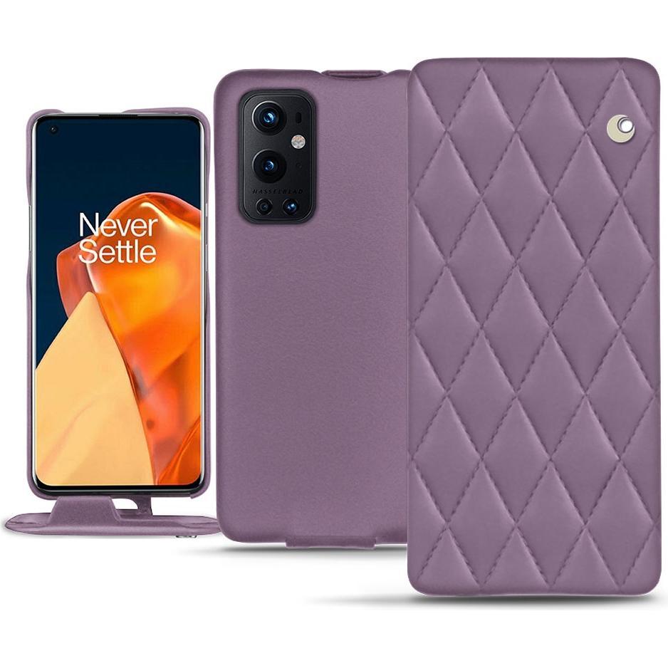 Noreve Lederschutzhülle vertikal (OnePlus 9 Pro), Smartphone Hülle, Violett