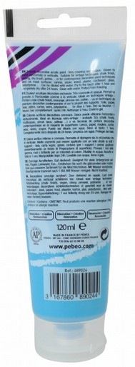 Image du produit Pebeo Decocrème Peinture acrylique mate (Bleu clair, 120 ml)