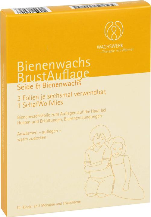 Actual product image Wachswerk Beeswax breast pad Scha/wool/fleece, 3 pcs FOL (3 x)