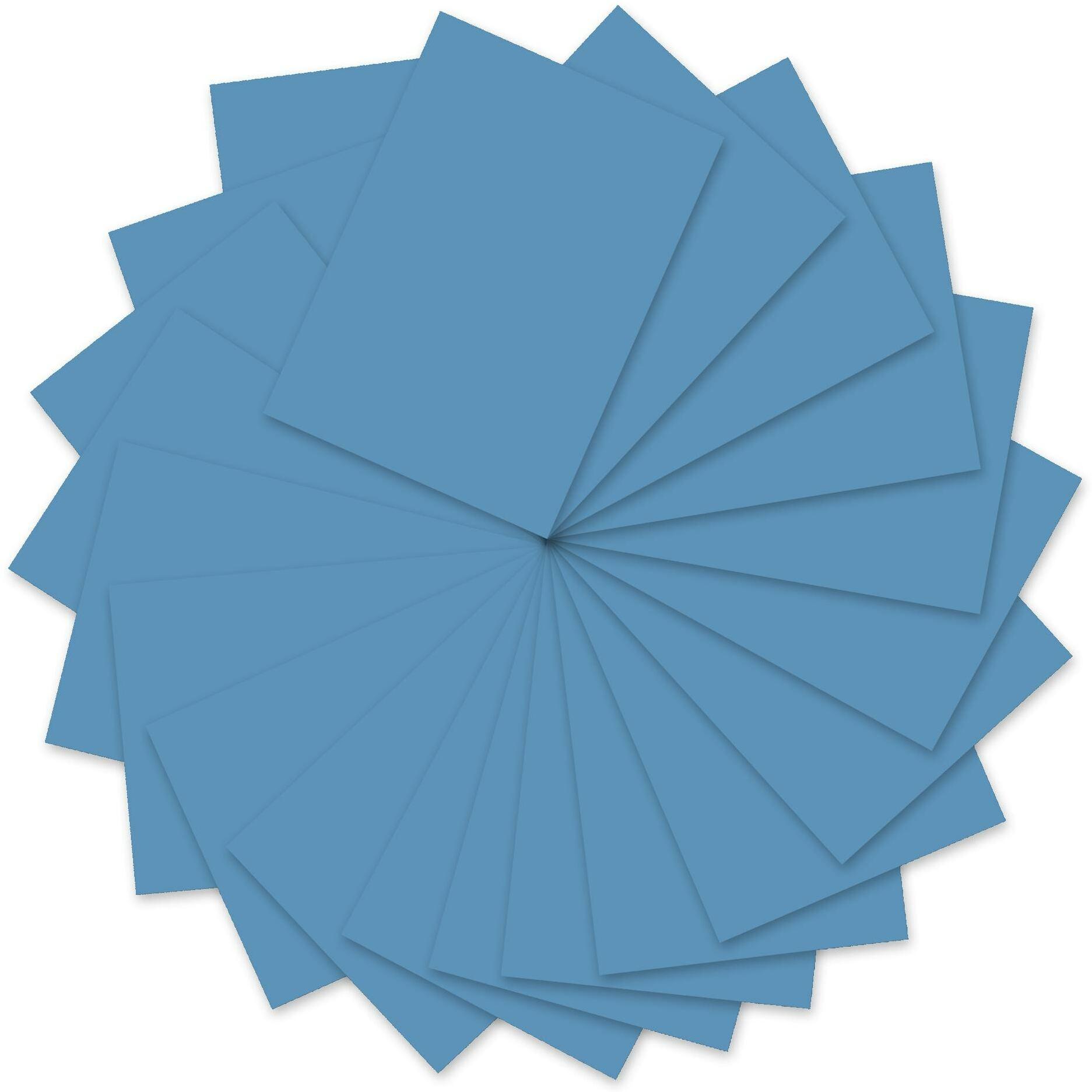 Ursus, Kopierpapier, Tonzeichenpapier A4, 130 g/m², 100 Blatt, Himmelblau (130 g/m², A4)