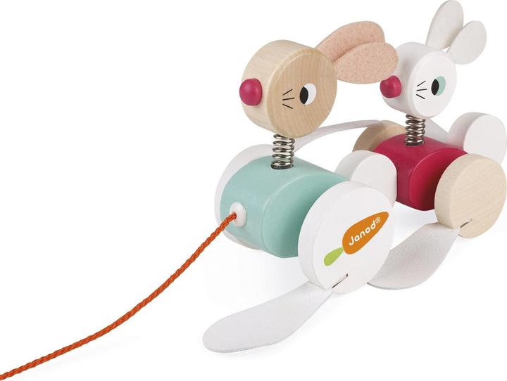 Actual product image Janod Pull-along bunny family