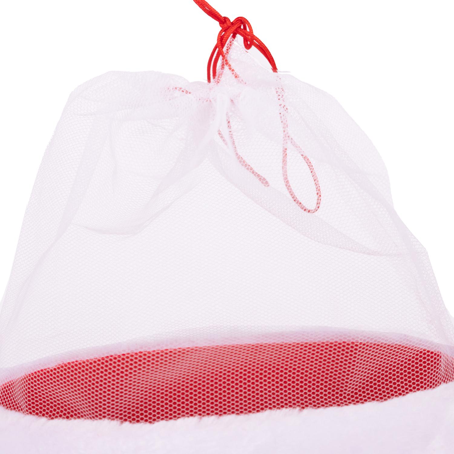Idena, Weihnachtsdeko, Nikolausstiefel rot beflockt 15cm