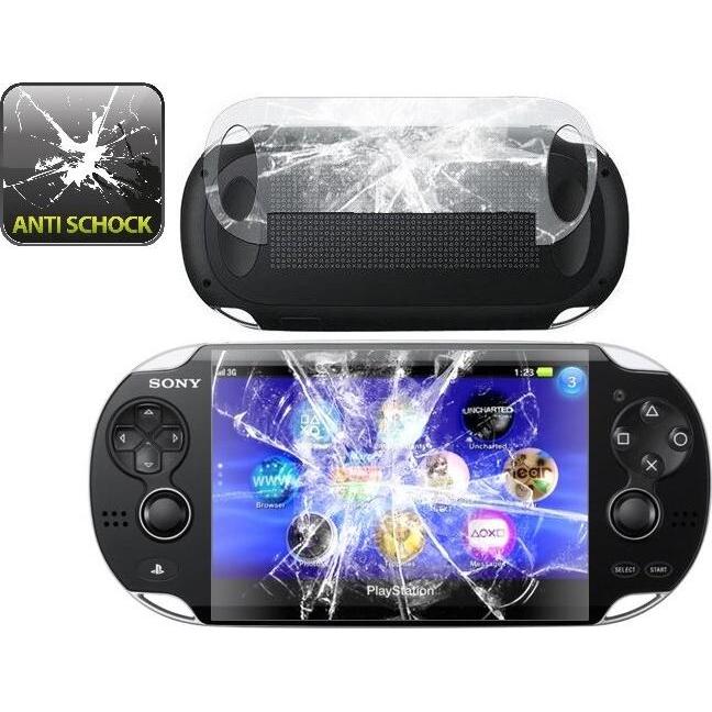 Protectorking 2x Panzerfolie Anti-Shock Full Cover HD Klar (PS Vita), Weiteres Gaming Zubehör