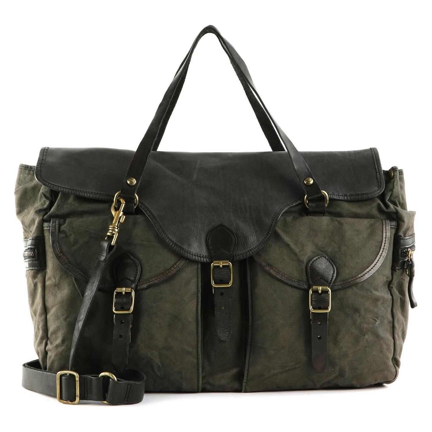 Campomaggi, Herren, Tasche, Mercurio Weekender, Grau