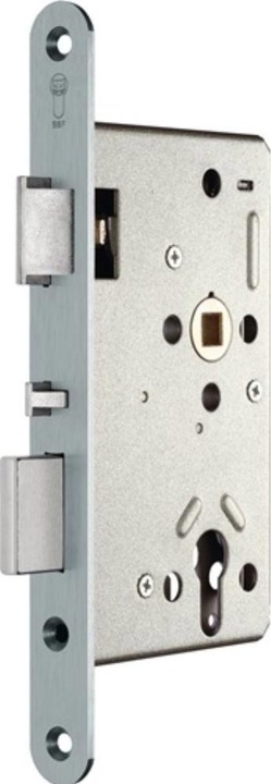 Actual product image SSF Panic mortice lock Series 21 APK Panic function E rounded 24/55/72/8 mm DIN right Stainless steel...