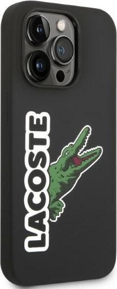 Actual product image Lacoste LCHCP14XSHK iPhone 14 Pro Max 6,7" czarny/black hardcase Silicone Head Crocodile (Apple iPhone 14 Pro Max)