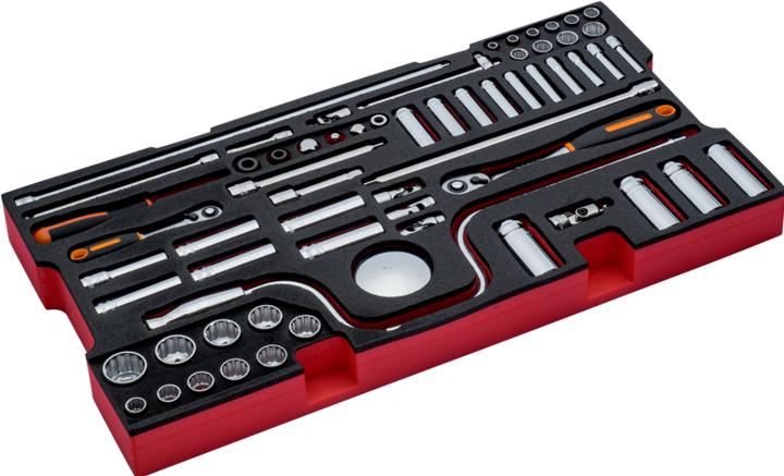 Actual product image Irimo Spanner and socket set with foam insert for the 4750RC hard case (1/4")