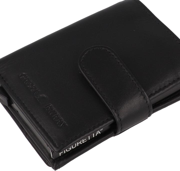 Actual product image Greenburry Kreditkartenetui RFID Schutz Leder 8 cm
