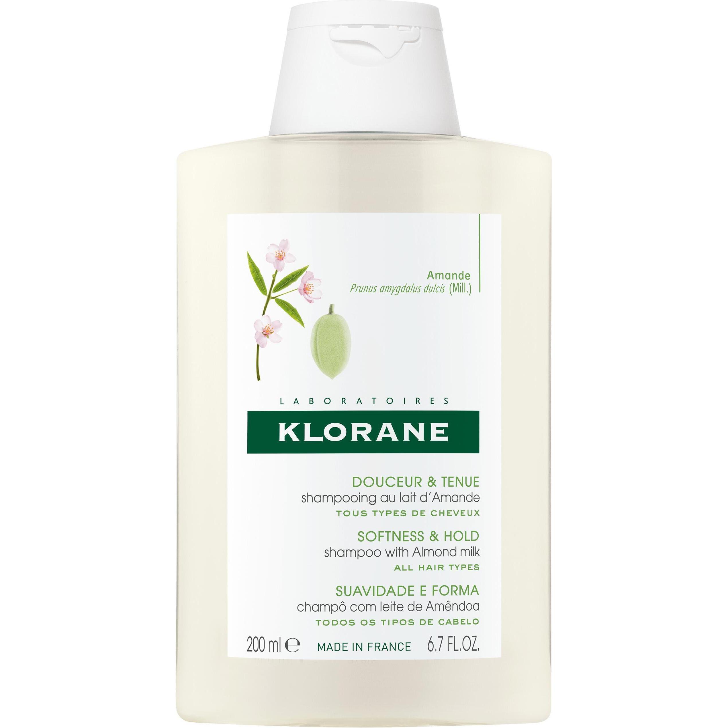 Klorane, Shampoo, Shampoo mit Mandelmilch (200 ml, Flüssiges Shampoo)