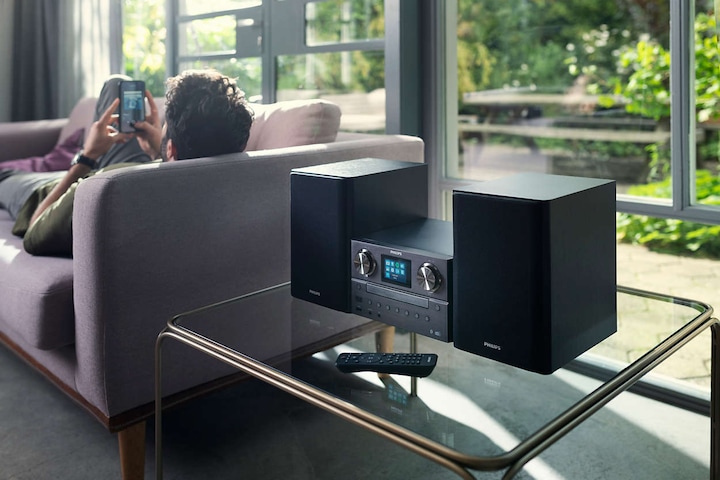 Image du produit Philips TAM8905/10 (Spotify Connect, Bluetooth, WiFi, Lecteur de CD, 1x 100 W)