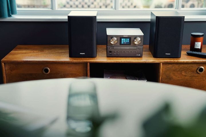 Image du produit Philips TAM8905/10 (Spotify Connect, Bluetooth, WiFi, Lecteur de CD, 1x 100 W)