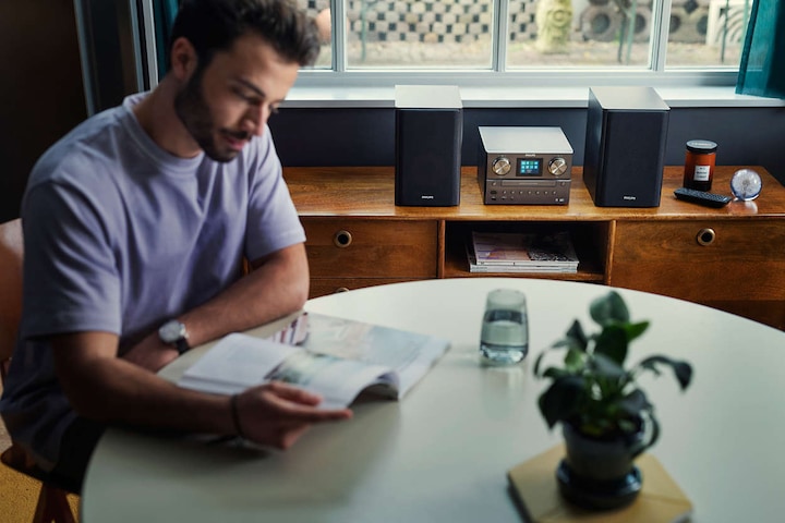 Image du produit Philips TAM8905/10 (Spotify Connect, Bluetooth, WiFi, Lecteur de CD, 1x 100 W)