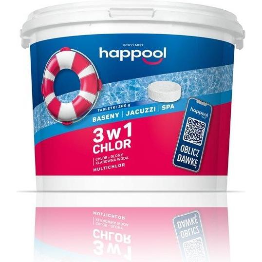 Acrylmed, Prodotto chimico per piscine, MULTICHLOR Multifunktionale Chlor-Freisetzungstabletten 200 g / 3 kg