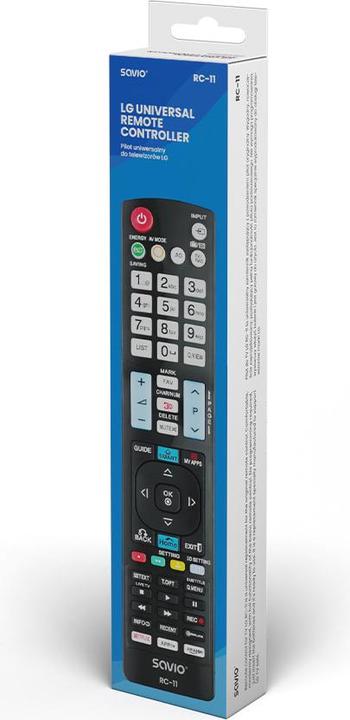 Produktbild Savio RC-11 Fernbedienung IR Wireless TV Drucktasten (Universal Fernbedienung, Infrarot)