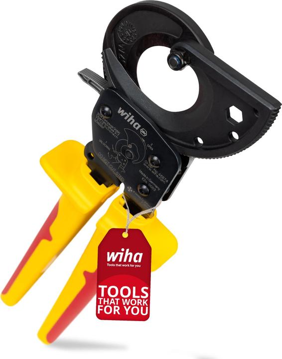 Image du produit Wiha Pince coupe-câbles electric jusqu’à 300 mm² avec fonction de cliquet (275 mm)
