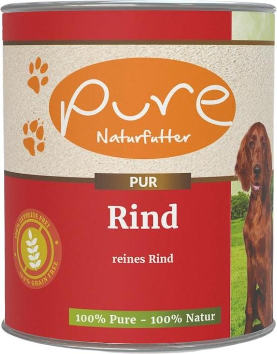 Produktbild Pure Naturfutter Hundemenü PUR-Fleischdose Rind (Adult, 1 Stk., 800 g)