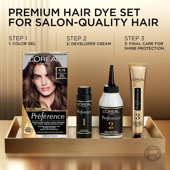 Actual product image L'Oréal Paris Preference Hair Color Moterims 60ml (1021 Stockholm Very Light Pearl Blonde)