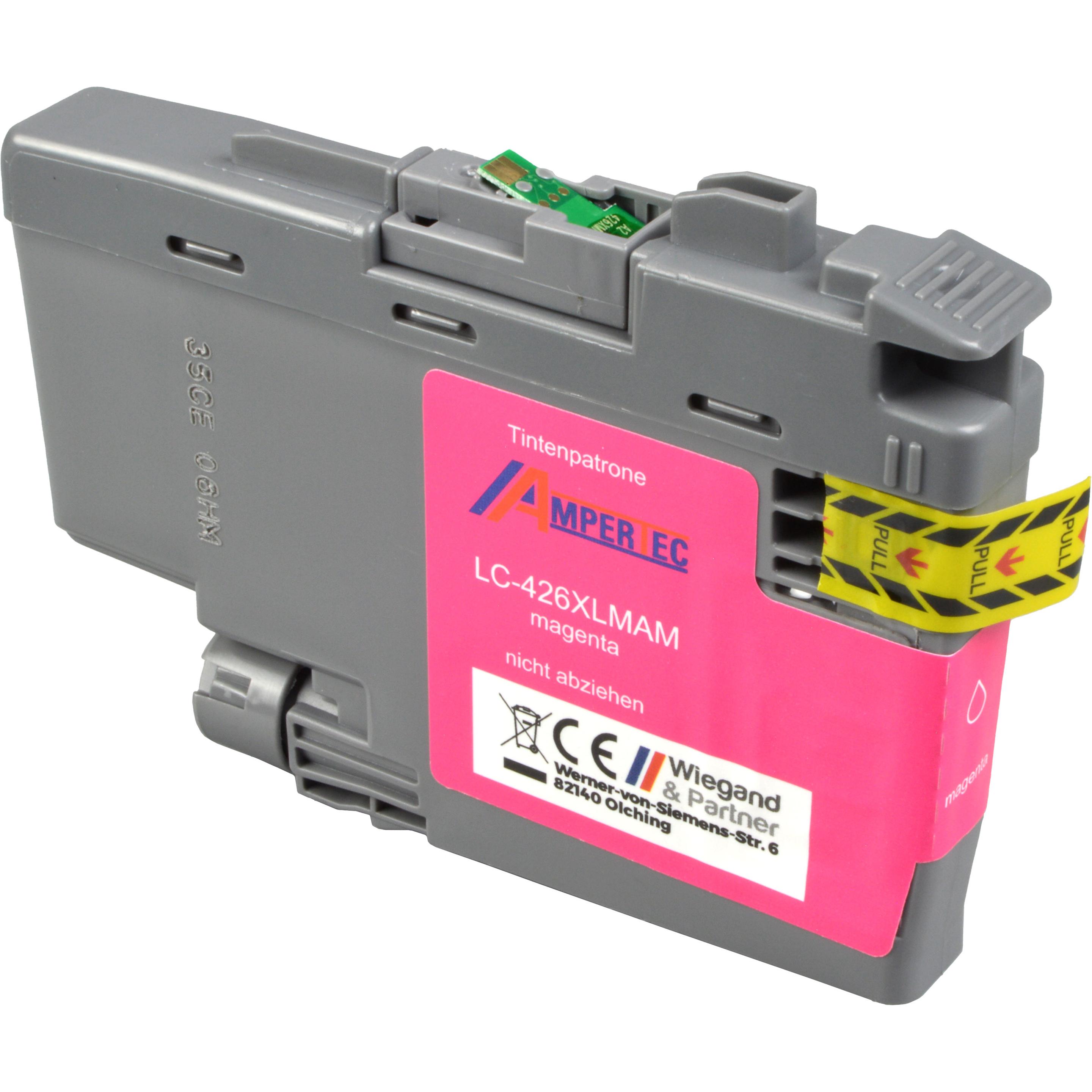 Ampertec, Druckerpatrone, Tinte kompatibel mit Brother LC-426XLM magenta (M)