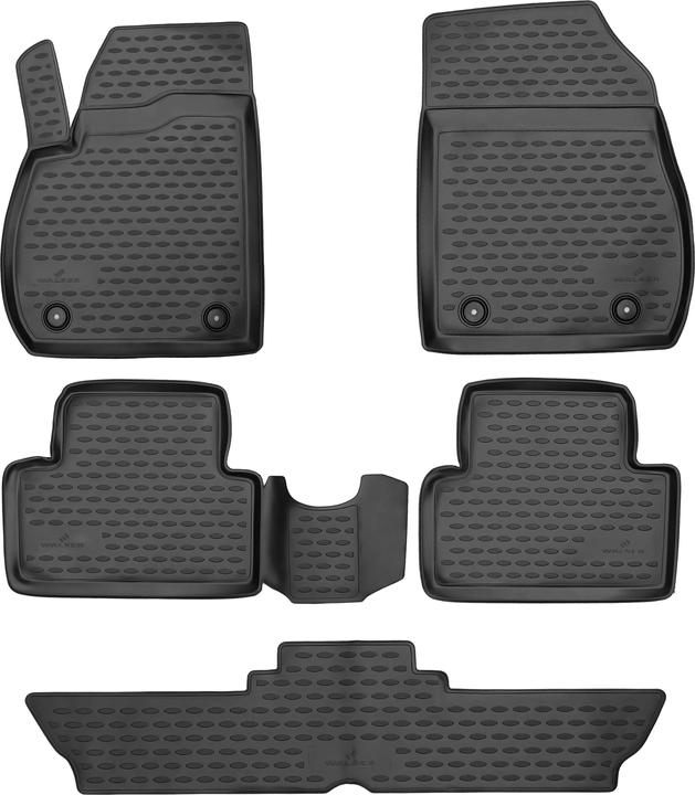 Actual product image Walser Rubber mats XTR for Opel Zafira Tourer (C), 7 seats 10/2011-Today (2 front mats + 2 rear mats)