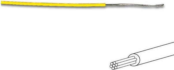 Productafbeelding Cables MONTAGEKABEL - Ø 1,4 MM - 0,2 MM² - MEERADERIG - GEEL