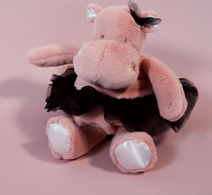 Actual product image Doudou et Compagnie Hippo tutu, pink 22cm