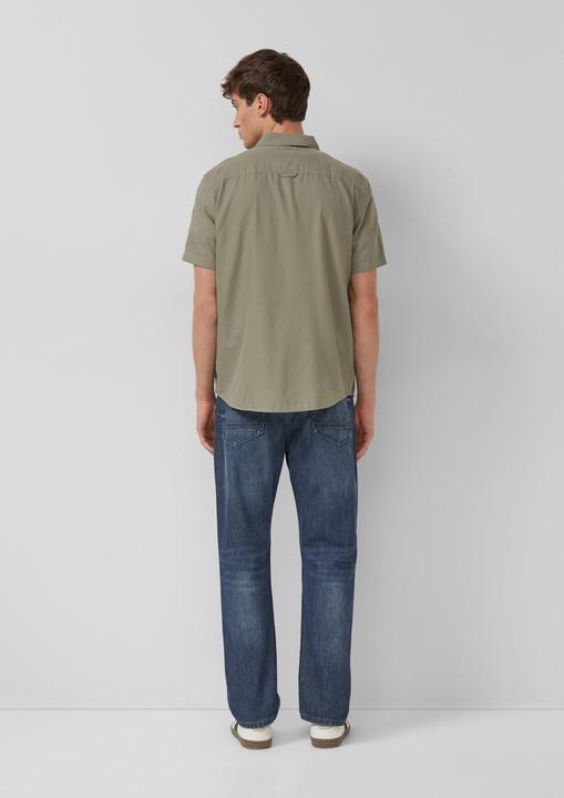 Immagine prodotto s.Oliver Regular Fit: Leichtes Kurzarmhemd mit Stickerei (M)