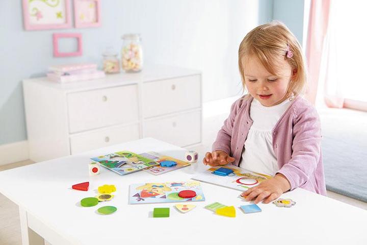Actual product image Haba My first games Teddy's colors and shapes (German, Dutch, English, Spanish, French, Italian)