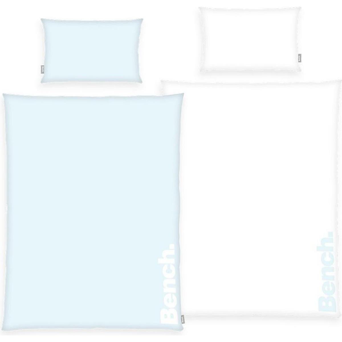 Thumbnail - Herding, Bettwäsche, Klaus GmbH Bettwäschegarnitur Bench Hellblau/Weiss (Bettwäsche Set, 160 x 210 cm)