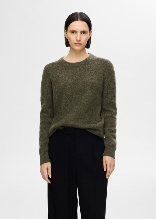 Actual product image Selected Knitted jumper with round neckline (XL)