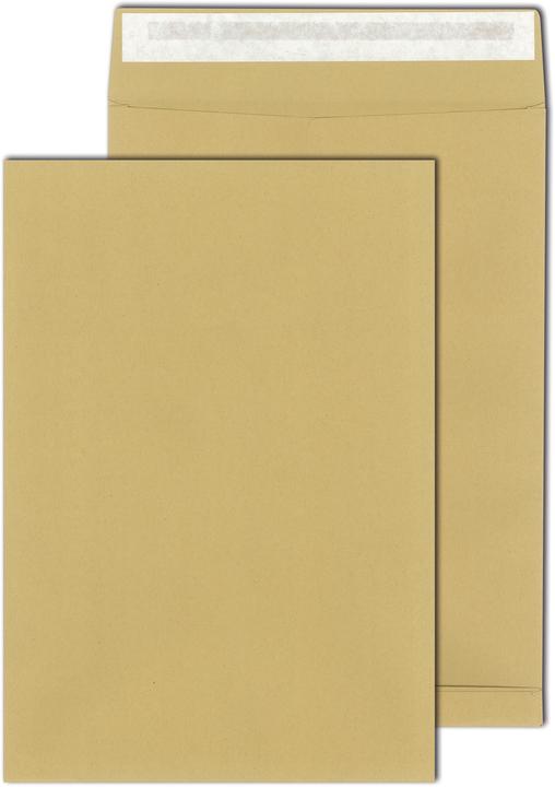 Immagine prodotto Elepa Tasca pieghevole, DIN C4, con adesivo, marrone, carta Rec, 130 g/m², 10 pezzi (C4, 10 x)