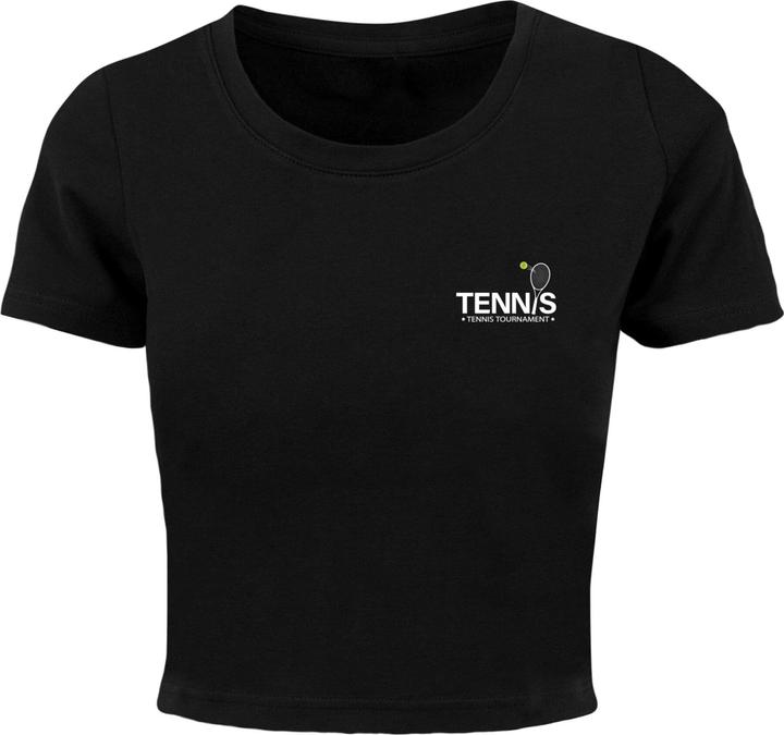Produktbild Merchcode Ladies Tennis Racket Cropped Tee - 118509 (L)