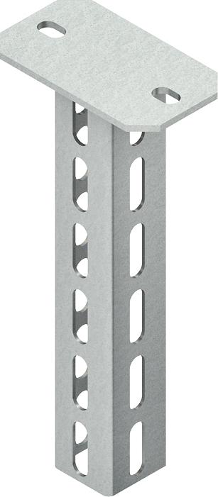 Niedax NIE HU5050/250 Barra sospesa con profilo a U 50x50x250mm zincata a caldo DIN EN ISO 1461