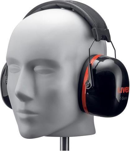 Produktbild Uvex Safety Kapselgehörschutz K30 schwarz, rot SNR 36 dB GrösseL, M, S (1 x)