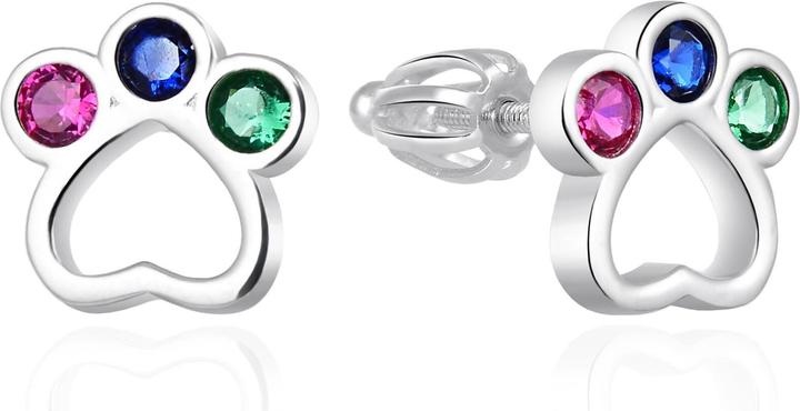 Immagine prodotto Agato - Playful silver earrings Paws AGT-E018SC (Argento)