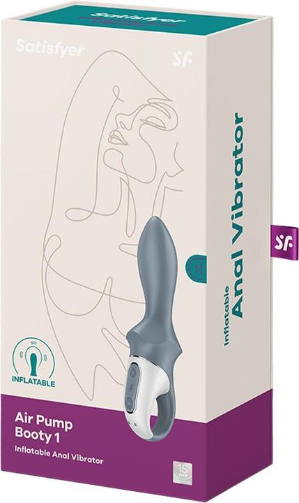 Produktbild Satisfyer - Air Pump Booty 1 Anal Aufblasbarer Vibrator Grau